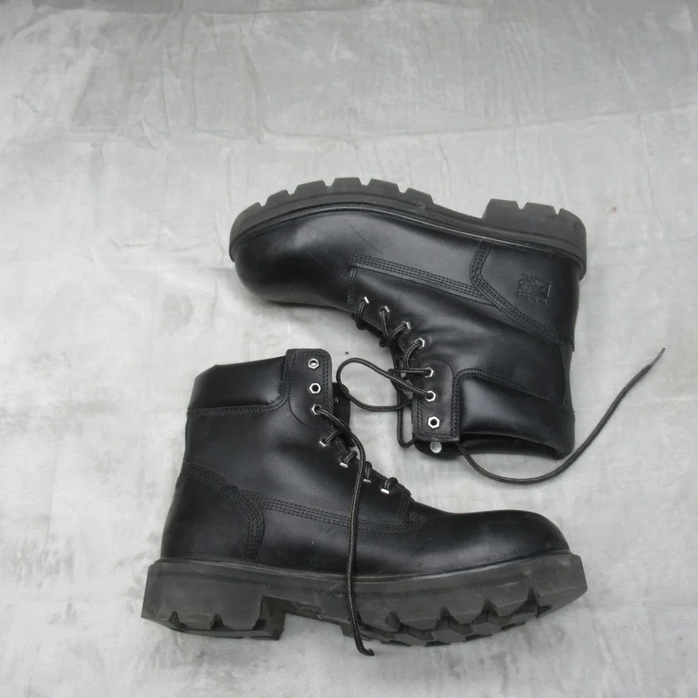 Timberland PRO Mens Boots 10.5M Black Slip Resistant Waterproof Safety‎ Toe Work
